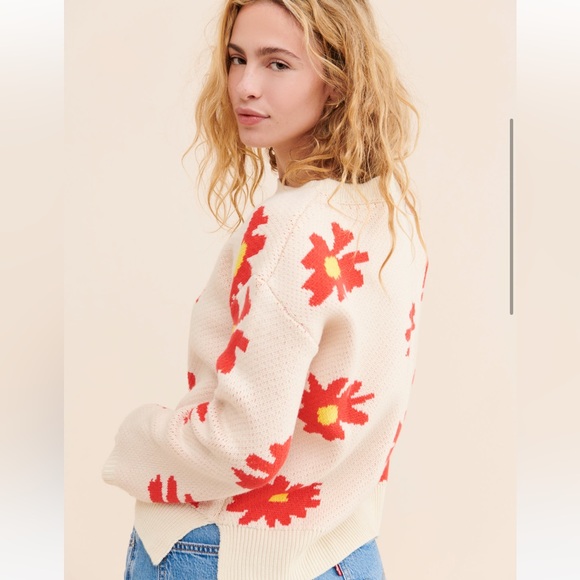 Anthropologie Flower Mod Sweater - Picture 2 of 5
